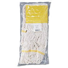 Load image into Gallery viewer, Boardwalk® wholesale. Boardwalk Super Loop Wet Mop Head, Cotton-synthetic Fiber, 5&quot; Headband, Small Size, White, 12-carton. HSD Wholesale: Janitorial Supplies, Breakroom Supplies, Office Supplies.