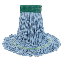 Load image into Gallery viewer, Boardwalk® wholesale. Boardwalk Super Loop Wet Mop Head, Cotton-synthetic Fiber, 5&quot; Headband, Medium Size, Blue, 12-carton. HSD Wholesale: Janitorial Supplies, Breakroom Supplies, Office Supplies.