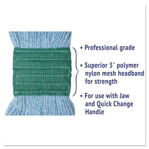 Boardwalk® wholesale. Boardwalk Super Loop Wet Mop Head, Cotton-synthetic Fiber, 5" Headband, Medium Size, Blue, 12-carton. HSD Wholesale: Janitorial Supplies, Breakroom Supplies, Office Supplies.