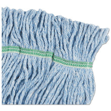 Load image into Gallery viewer, Boardwalk® wholesale. Boardwalk Super Loop Wet Mop Head, Cotton-synthetic Fiber, 5&quot; Headband, Medium Size, Blue, 12-carton. HSD Wholesale: Janitorial Supplies, Breakroom Supplies, Office Supplies.