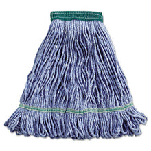 Load image into Gallery viewer, Boardwalk® wholesale. Boardwalk Super Loop Wet Mop Head, Cotton-synthetic Fiber, 5&quot; Headband, Medium Size, Blue. HSD Wholesale: Janitorial Supplies, Breakroom Supplies, Office Supplies.