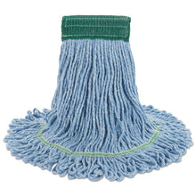 Load image into Gallery viewer, Boardwalk® wholesale. Boardwalk Super Loop Wet Mop Head, Cotton-synthetic Fiber, 5&quot; Headband, Medium Size, Blue. HSD Wholesale: Janitorial Supplies, Breakroom Supplies, Office Supplies.