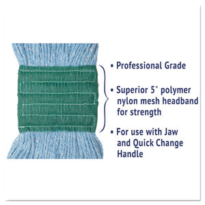 Boardwalk® wholesale. Boardwalk Super Loop Wet Mop Head, Cotton-synthetic Fiber, 5" Headband, Medium Size, Blue. HSD Wholesale: Janitorial Supplies, Breakroom Supplies, Office Supplies.