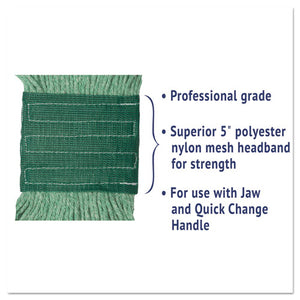 Boardwalk® wholesale. Boardwalk Super Loop Wet Mop Head, Cotton-synthetic Fiber, 5" Headband, Medium Size, Green. HSD Wholesale: Janitorial Supplies, Breakroom Supplies, Office Supplies.