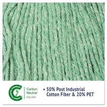 Load image into Gallery viewer, Boardwalk® wholesale. Boardwalk Super Loop Wet Mop Head, Cotton-synthetic Fiber, 5&quot; Headband, Medium Size, Green. HSD Wholesale: Janitorial Supplies, Breakroom Supplies, Office Supplies.