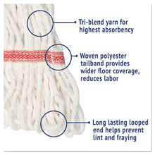 Load image into Gallery viewer, Boardwalk® wholesale. Boardwalk Super Loop Wet Mop Head, Cotton-synthetic Fiber, 5&quot; Headband, Large Size, White, 12-carton. HSD Wholesale: Janitorial Supplies, Breakroom Supplies, Office Supplies.