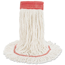 Load image into Gallery viewer, Boardwalk® wholesale. Boardwalk Super Loop Wet Mop Head, Cotton-synthetic Fiber, 5&quot; Headband, Large Size, White, 12-carton. HSD Wholesale: Janitorial Supplies, Breakroom Supplies, Office Supplies.