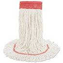 Boardwalk® wholesale. Boardwalk Super Loop Wet Mop Head, Cotton-synthetic Fiber, 5" Headband, Large Size, White. HSD Wholesale: Janitorial Supplies, Breakroom Supplies, Office Supplies.