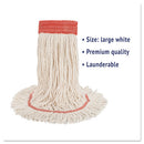 Boardwalk® wholesale. Boardwalk Super Loop Wet Mop Head, Cotton-synthetic Fiber, 5" Headband, Large Size, White. HSD Wholesale: Janitorial Supplies, Breakroom Supplies, Office Supplies.