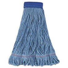 Load image into Gallery viewer, Boardwalk® wholesale. Boardwalk Super Loop Wet Mop Head, Cotton-synthetic Fiber, 5&quot; Headband, X-large Size, Blue, 12-carton. HSD Wholesale: Janitorial Supplies, Breakroom Supplies, Office Supplies.