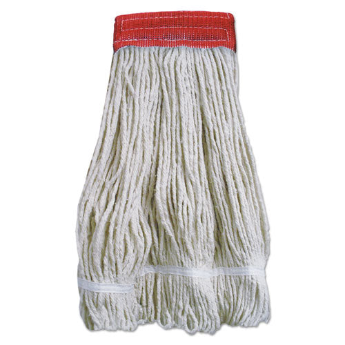 Boardwalk® wholesale. Boardwalk Wideband Looped-end Mop Heads, 20 Oz, Natural W-red Band, 12-carton. HSD Wholesale: Janitorial Supplies, Breakroom Supplies, Office Supplies.