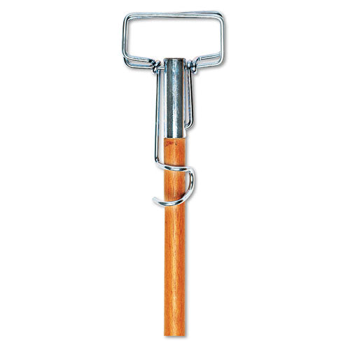 Boardwalk® wholesale. Spring Grip Metal Head Mop Handle For Most Mop Heads, 60" Wood Handle. HSD Wholesale: Janitorial Supplies, Breakroom Supplies, Office Supplies.