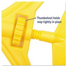 Load image into Gallery viewer, Boardwalk® wholesale. Boardwalk Quick Change Side-latch Plastic Mop Head Handle, 60&quot; Aluminum Handle, Yellow. HSD Wholesale: Janitorial Supplies, Breakroom Supplies, Office Supplies.