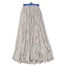 Load image into Gallery viewer, Boardwalk® wholesale. Boardwalk Mop Head, Economical Lie-flat Head, Cotton Fiber, 20oz, White, 12-carton. HSD Wholesale: Janitorial Supplies, Breakroom Supplies, Office Supplies.