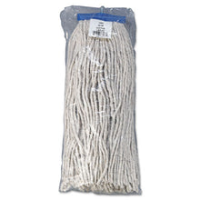 Load image into Gallery viewer, Boardwalk® wholesale. Boardwalk Mop Head, Economical Lie-flat Head, Cotton Fiber, 20oz, White, 12-carton. HSD Wholesale: Janitorial Supplies, Breakroom Supplies, Office Supplies.