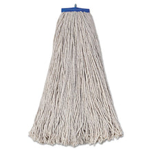 Load image into Gallery viewer, Boardwalk® wholesale. Boardwalk Mop Head, Economical Lie-flat Head, Cotton Fiber, 32oz, White, 12-carton. HSD Wholesale: Janitorial Supplies, Breakroom Supplies, Office Supplies.