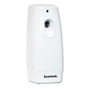 Boardwalk® wholesale. Boardwalk Classic Metered Air Freshener Dispenser, 4" X 3" X 9.5", White. HSD Wholesale: Janitorial Supplies, Breakroom Supplies, Office Supplies.