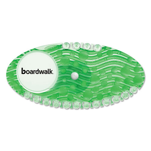 Boardwalk® wholesale. Boardwalk Curve Air Freshener, Cucumber Melon, Solid, Green, 10-box. HSD Wholesale: Janitorial Supplies, Breakroom Supplies, Office Supplies.