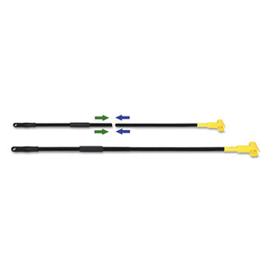 Boardwalk® wholesale. Boardwalk Two-piece Metal Handle With Plastic Jaw Head, 59" Handle, Black-yellow. HSD Wholesale: Janitorial Supplies, Breakroom Supplies, Office Supplies.