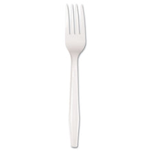 Load image into Gallery viewer, Boardwalk® wholesale. Boardwalk Mediumweight Polystyrene Cutlery, Fork, White, 100-box. HSD Wholesale: Janitorial Supplies, Breakroom Supplies, Office Supplies.