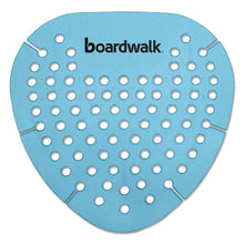 Load image into Gallery viewer, Boardwalk® wholesale. Boardwalk Gem Urinal Screen, Lasts 30 Days, Blue, Cotton Blossom Fragrance, 12-box. HSD Wholesale: Janitorial Supplies, Breakroom Supplies, Office Supplies.