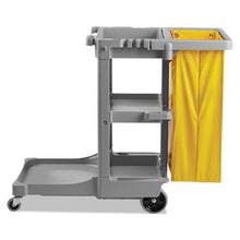 Load image into Gallery viewer, Boardwalk® wholesale. Boardwalk Janitor&#39;s Cart, Three-shelf, 22w X 44d X 38h, Gray. HSD Wholesale: Janitorial Supplies, Breakroom Supplies, Office Supplies.