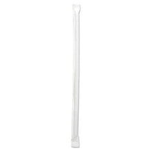 Load image into Gallery viewer, Boardwalk® wholesale. Boardwalk Wrapped Jumbo Straws, 7 3-4&quot;, Clear, 12000-carton. HSD Wholesale: Janitorial Supplies, Breakroom Supplies, Office Supplies.