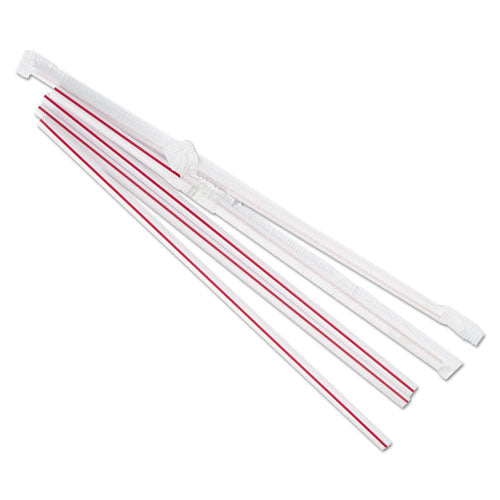 Boardwalk® wholesale. Boardwalk Wrapped Jumbo Straws, 7 3-4", Plastic, Red W-white Stripe, 400-pack, 25 Packs-ct. HSD Wholesale: Janitorial Supplies, Breakroom Supplies, Office Supplies.