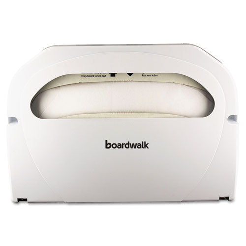 Boardwalk® wholesale. Boardwalk Toilet Seat Cover Dispenser, 16 X 3 X 11.5, White, 2-box. HSD Wholesale: Janitorial Supplies, Breakroom Supplies, Office Supplies.