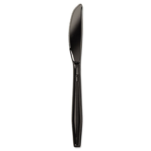 Boardwalk® wholesale. Boardwalk Heavyweight Polystyrene Cutlery, Knife, Black, 1000-carton. HSD Wholesale: Janitorial Supplies, Breakroom Supplies, Office Supplies.