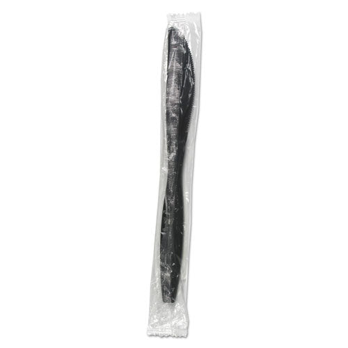 Boardwalk® wholesale. Boardwalk Heavyweight Wrapped Polypropylene Cutlery, Knife, Black, 1,000-carton. HSD Wholesale: Janitorial Supplies, Breakroom Supplies, Office Supplies.