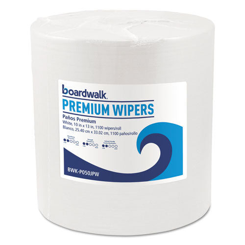 Boardwalk® wholesale. Hydrospun Wipers, White, 10 X 13, 1100-roll. HSD Wholesale: Janitorial Supplies, Breakroom Supplies, Office Supplies.