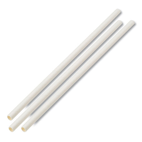Boardwalk® wholesale. Individually Wrapped Paper Straws, 7 3-4" X 1-4", White, 3200-carton. HSD Wholesale: Janitorial Supplies, Breakroom Supplies, Office Supplies.