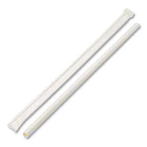 Boardwalk® wholesale. Individually Wrapped Paper Straws, 7 3-4" X 1-4", White, 3200-carton. HSD Wholesale: Janitorial Supplies, Breakroom Supplies, Office Supplies.