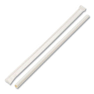 Boardwalk® wholesale. Individually Wrapped Paper Straws, 7 3-4