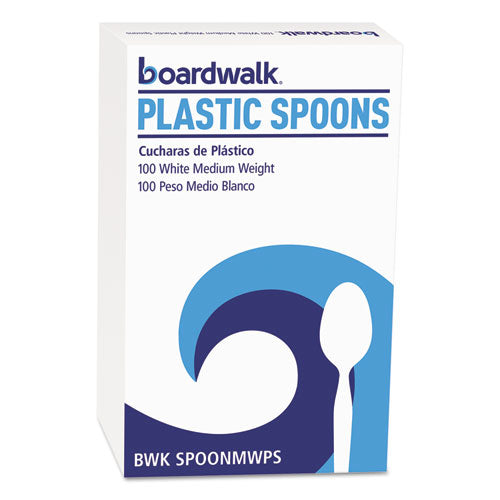 Boardwalk® wholesale. Boardwalk Mediumweight Polystyrene Cutlery, Teaspoon, White, 100-box. HSD Wholesale: Janitorial Supplies, Breakroom Supplies, Office Supplies.