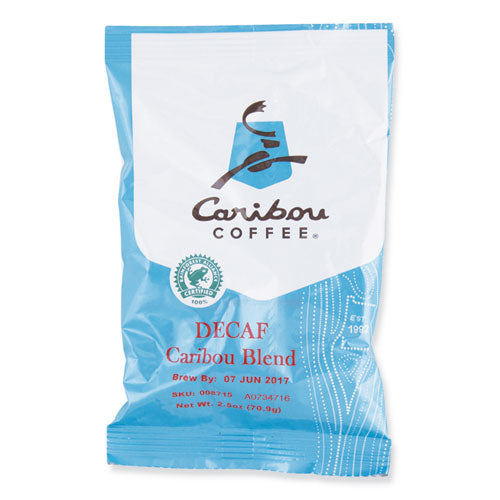 Caribou Coffee® wholesale. Decaf Caribou Blend Coffee Fractional Packs, 2.5 Oz, 18-carton. HSD Wholesale: Janitorial Supplies, Breakroom Supplies, Office Supplies.