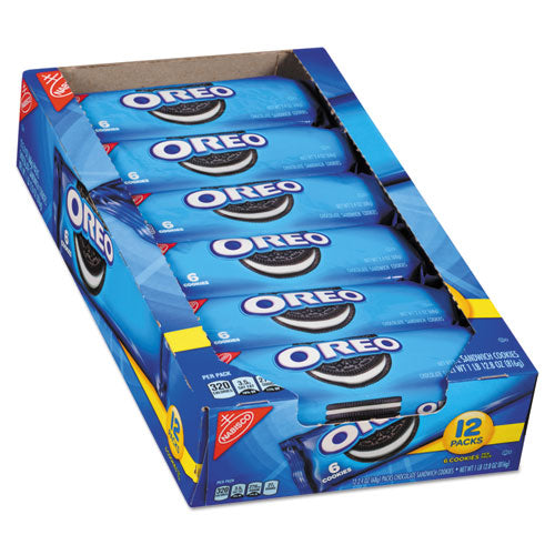 Nabisco® wholesale. Oreo Cookies Single Serve Packs, Chocolate, 2.4 Oz Pack, 6 Cookies-pack, 12 Packs-box. HSD Wholesale: Janitorial Supplies, Breakroom Supplies, Office Supplies.