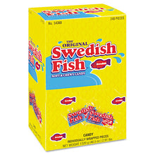 Load image into Gallery viewer, Swedish Fish® wholesale. Grab-and-go Candy Snacks In Reception Box, 240-pieces-box. HSD Wholesale: Janitorial Supplies, Breakroom Supplies, Office Supplies.