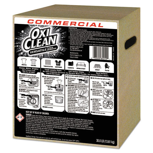 OxiClean™ wholesale. Stain Remover, Regular Scent, 30 Lb Box. HSD Wholesale: Janitorial Supplies, Breakroom Supplies, Office Supplies.
