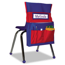 Load image into Gallery viewer, Carson-Dellosa Education wholesale. Chairback Buddy Pocket Chart, 15 X 19, Blue-red. HSD Wholesale: Janitorial Supplies, Breakroom Supplies, Office Supplies.