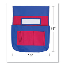 Load image into Gallery viewer, Carson-Dellosa Education wholesale. Chairback Buddy Pocket Chart, 15 X 19, Blue-red. HSD Wholesale: Janitorial Supplies, Breakroom Supplies, Office Supplies.