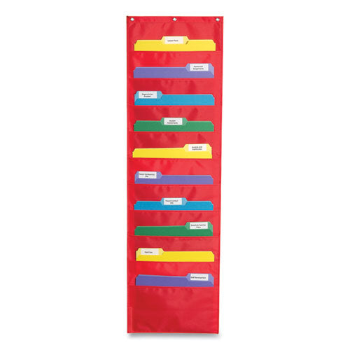 Carson-Dellosa Education wholesale. Storage Pocket Chart With Ten 13.5 X 7 Pockets, Hanger Grommets, 14 X 47. HSD Wholesale: Janitorial Supplies, Breakroom Supplies, Office Supplies.