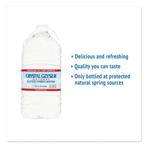 Crystal Geyser® wholesale. Alpine Spring Water, 1 Gal Bottle, 6-case. HSD Wholesale: Janitorial Supplies, Breakroom Supplies, Office Supplies.
