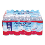 Crystal Geyser® wholesale. Natural Alpine Spring Water, 16.9 Oz Bottle, 35-carton. HSD Wholesale: Janitorial Supplies, Breakroom Supplies, Office Supplies.