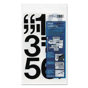 Chartpak® wholesale. Press-on Vinyl Numbers, Self Adhesive, Black, 3"h, 10-pack. HSD Wholesale: Janitorial Supplies, Breakroom Supplies, Office Supplies.