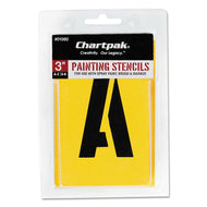 Chartpak® wholesale. Painting Stencil Set, A-z Set-0-9, Manila, 35-set. HSD Wholesale: Janitorial Supplies, Breakroom Supplies, Office Supplies.