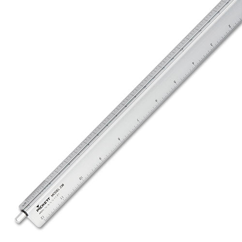 Chartpak® wholesale. Adjustable Triangular Scale Aluminum Architects Ruler, 12", Silver. HSD Wholesale: Janitorial Supplies, Breakroom Supplies, Office Supplies.
