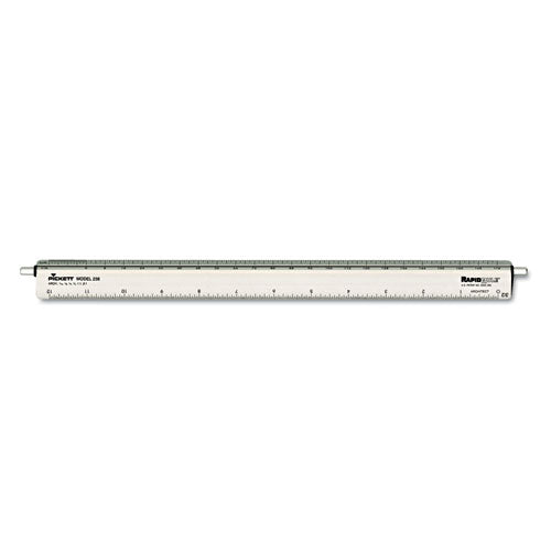 Chartpak® wholesale. Adjustable Triangular Scale Aluminum Architects Ruler, 12", Silver. HSD Wholesale: Janitorial Supplies, Breakroom Supplies, Office Supplies.