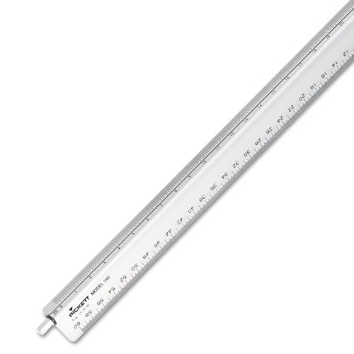 Adjustable Engineering Ruler Adjustable Triangular Scale Aluminum Engineers Ruler, 12